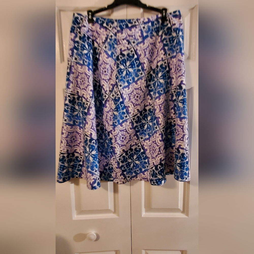 Lavender and blue skirt